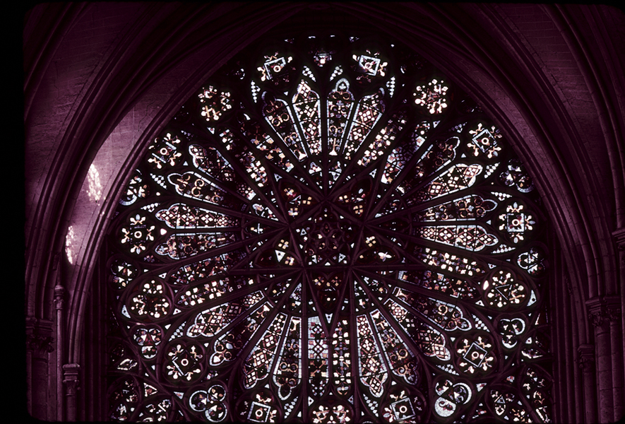 Transept, north, rose