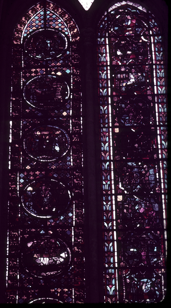 Choir, northeast wall, detail