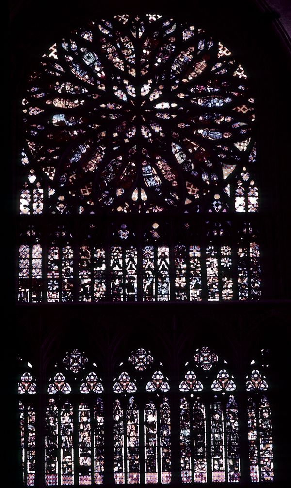 Transept, south, rose