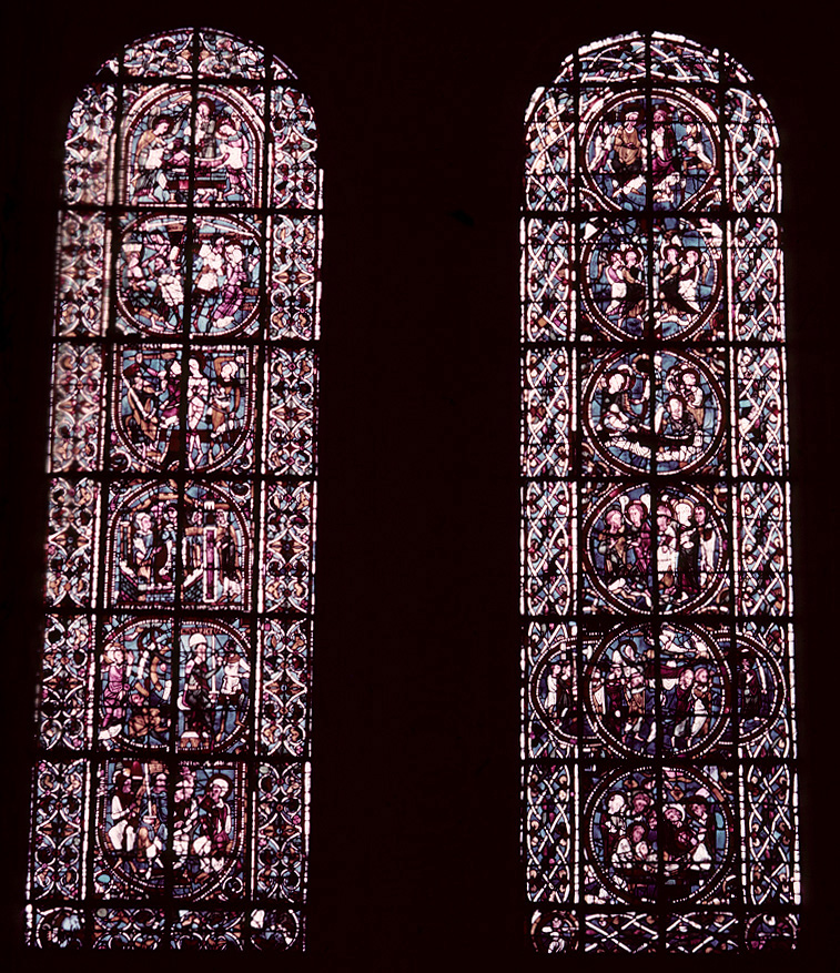 Nave, north wall, second bay