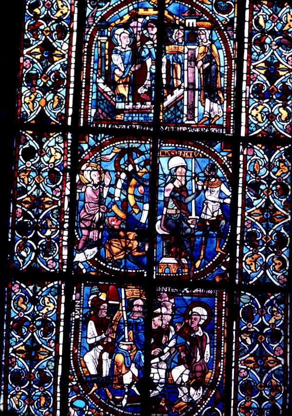 Nave, north wall, second bay, detail