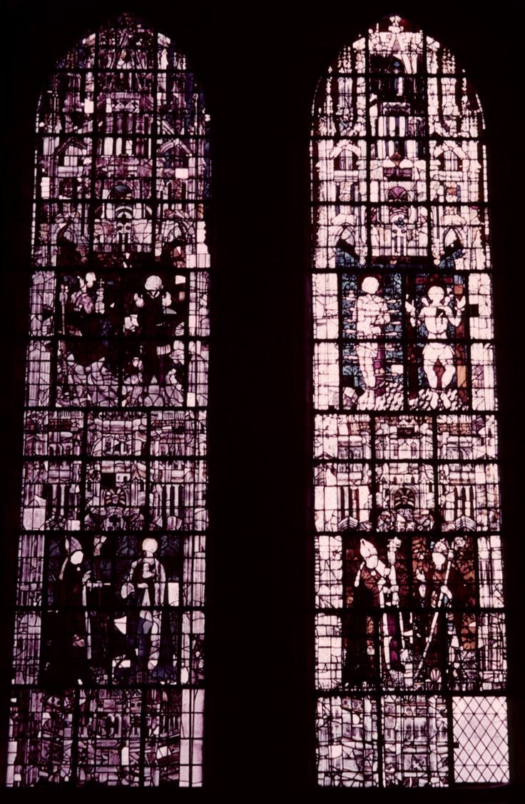 Transept, north, west wall