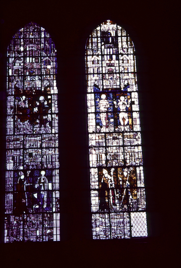 Transept, north, west wall