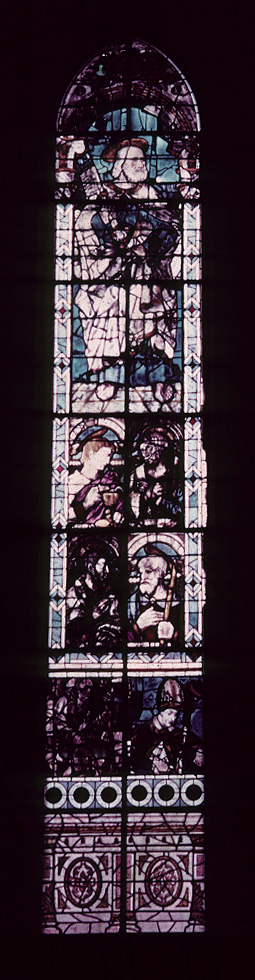 Choir, north wall