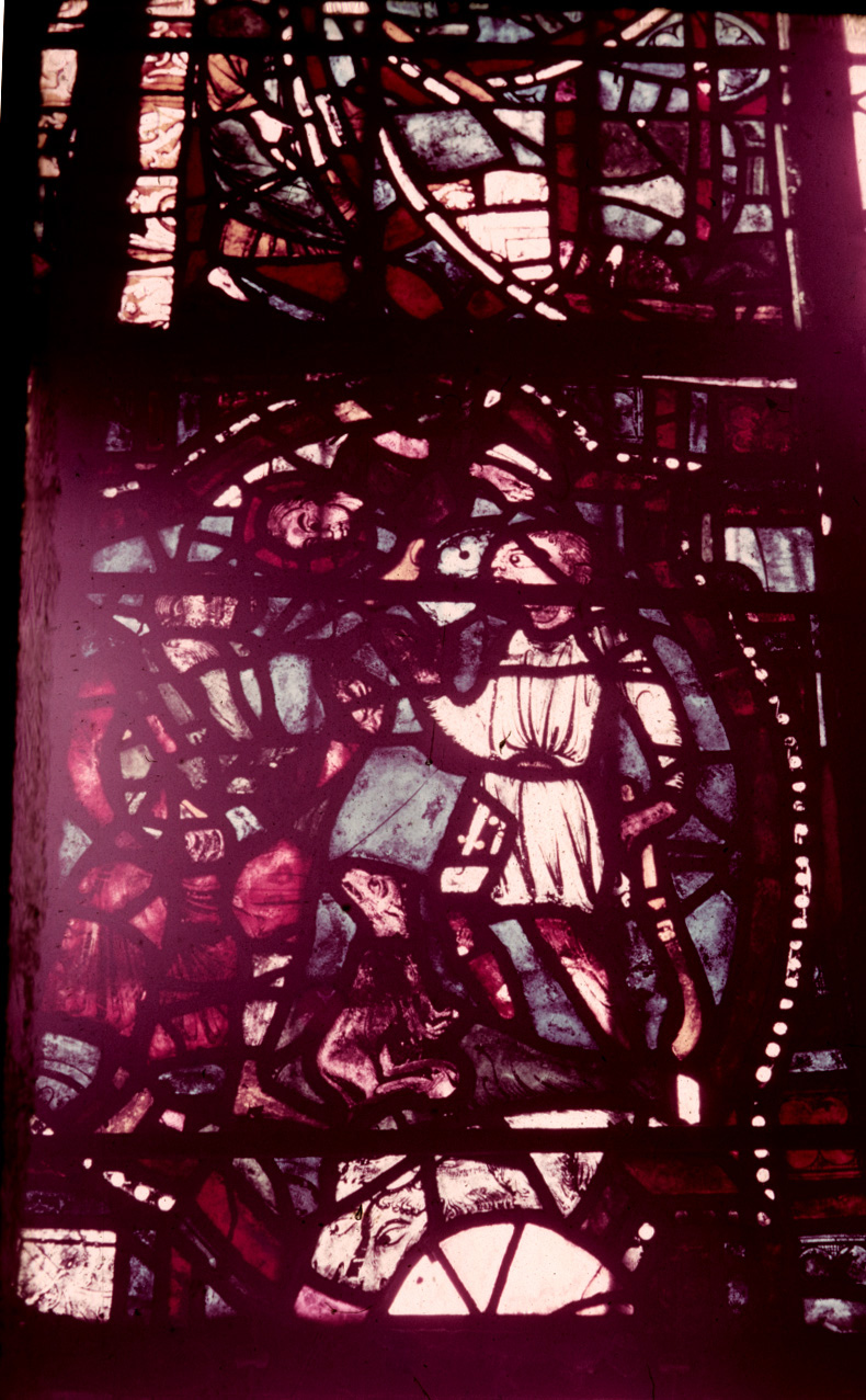 Nave, south wall, second bay, detail