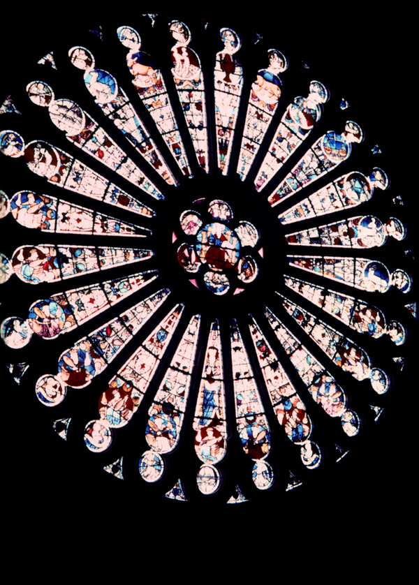 Transept, south, rose