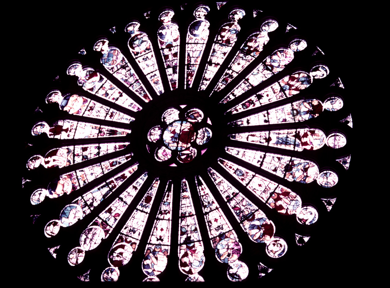 Transept, south,  rose