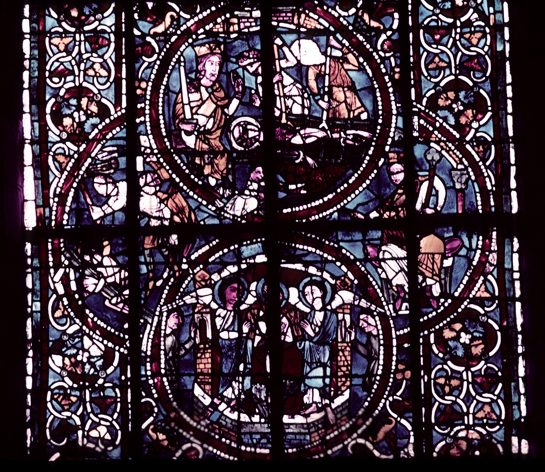 Nave, north wall, third bay, detail