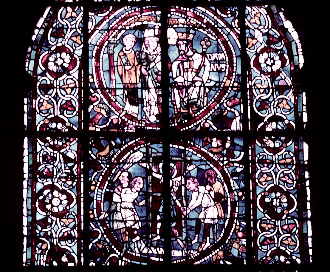 Nave, north wall, third bay, detail