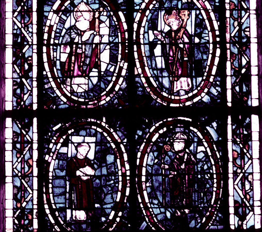 Transept, south, east wall, detail