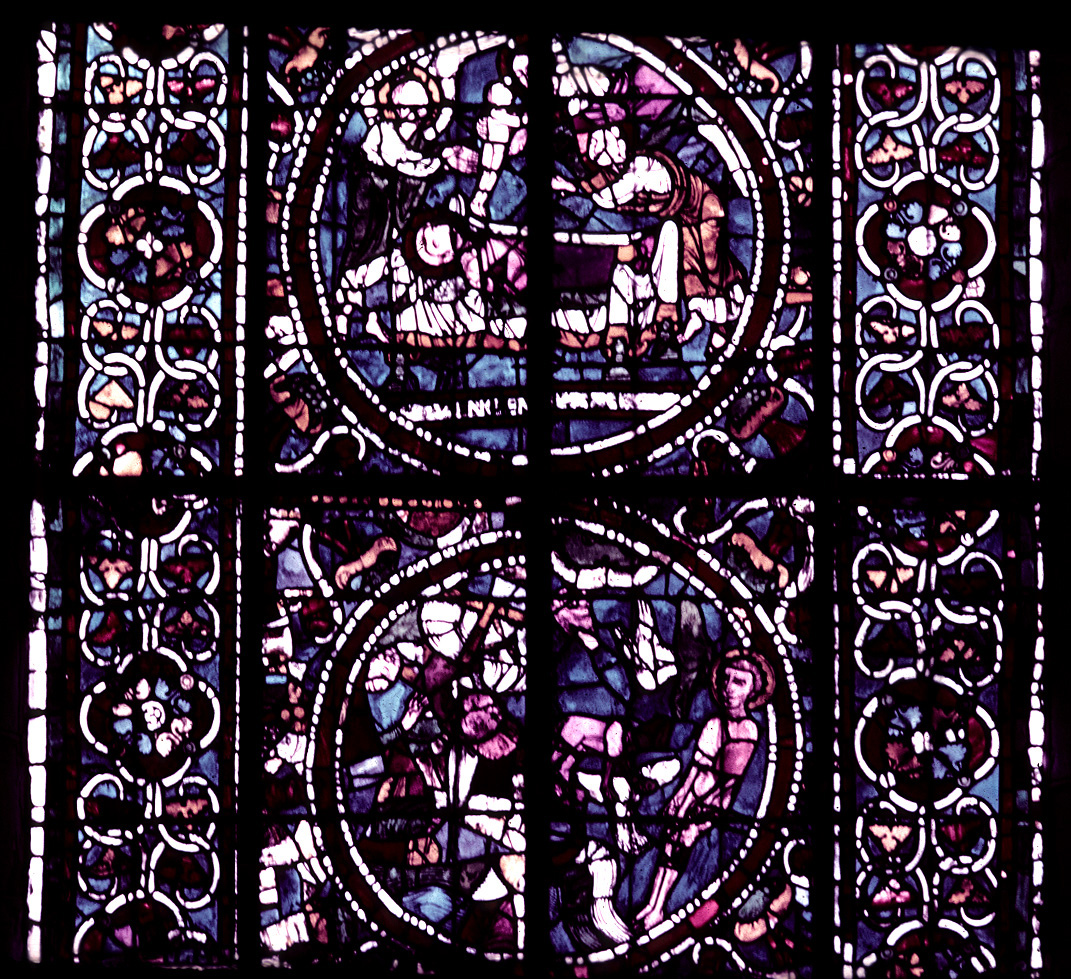 Nave, north wall, third bay, detail