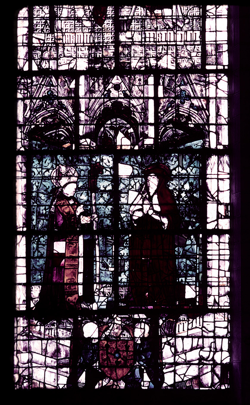 Transept, north, east wall, detail