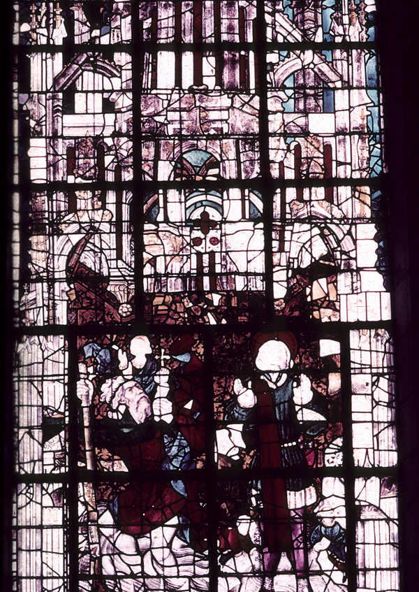 Transept, north, west wall, detail