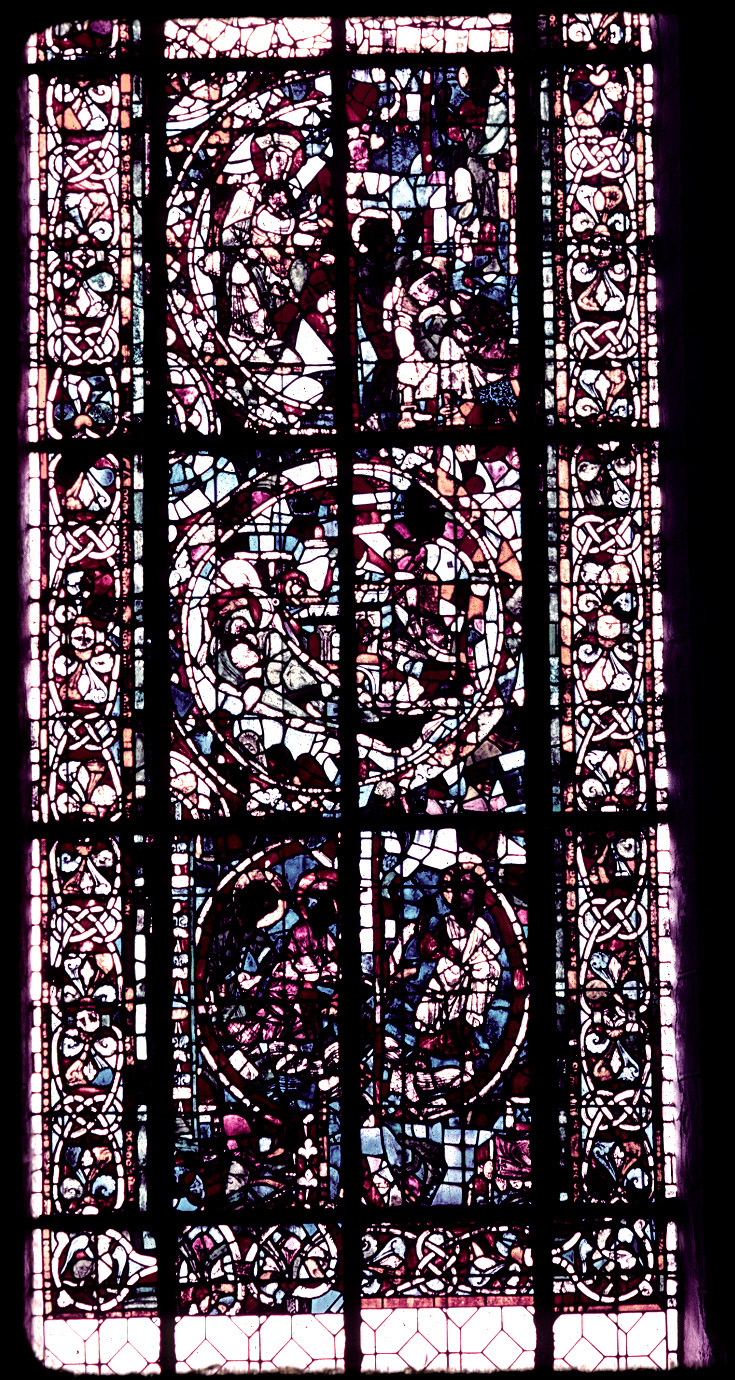 Nave, south wall, second bay, detail