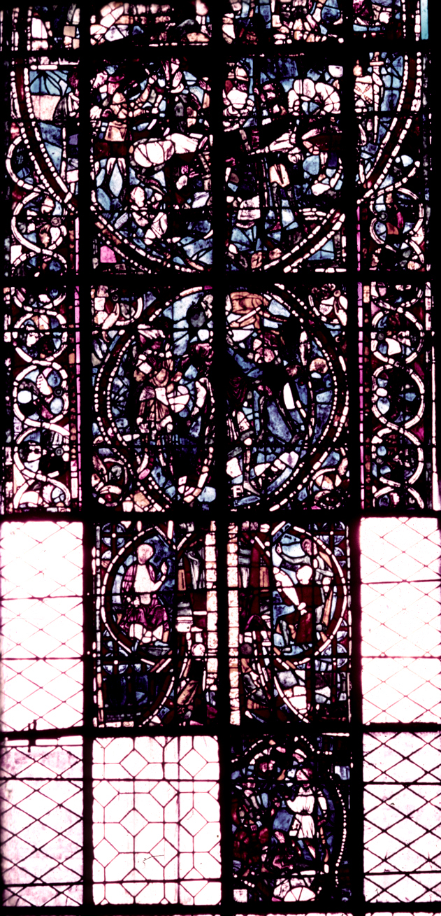 Nave, south wall, second bay, detail