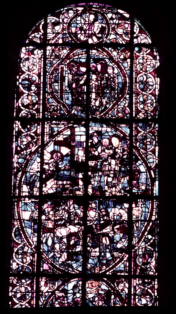 Nave, south wall, second bay, detail