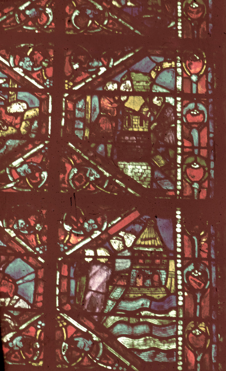 Apse, ambulatory, northeast wall, detail