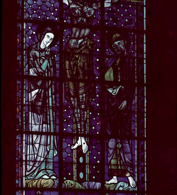 Choir, east end, clerestory, detail