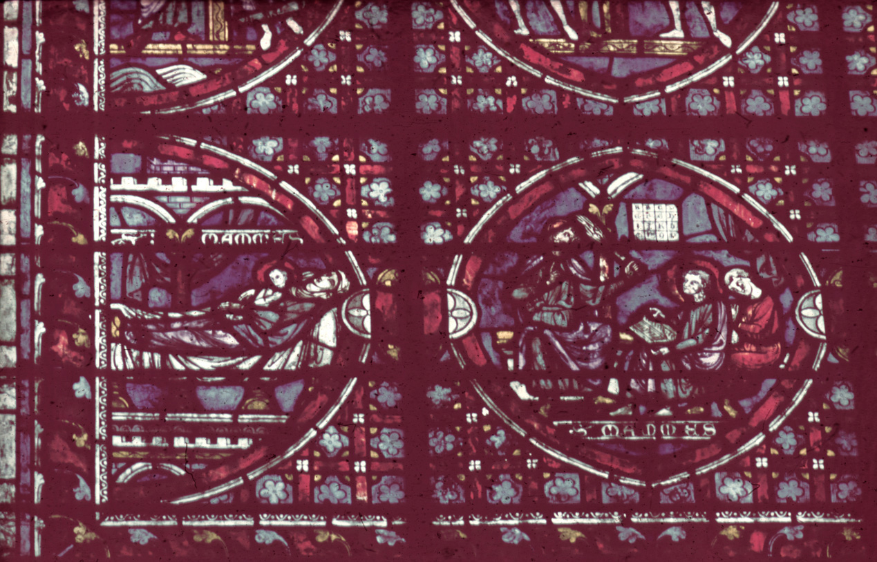 Apse, ambulatory, north wall, detail