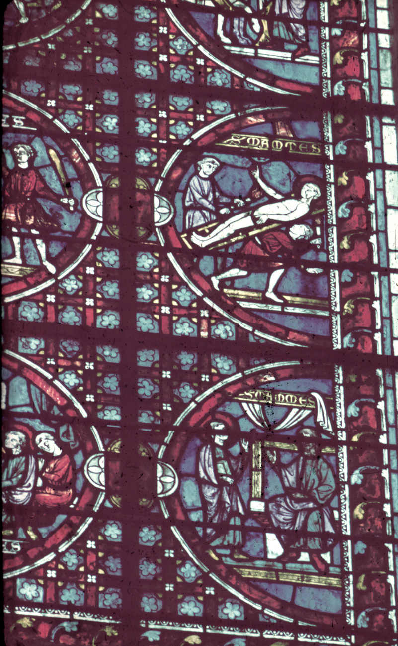Apse, ambulatory, north wall, detail