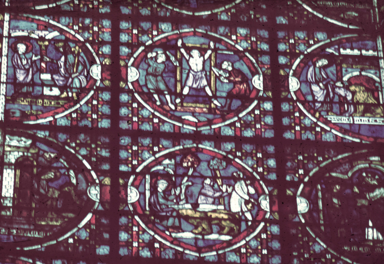 Apse, ambulatory, north wall, detail