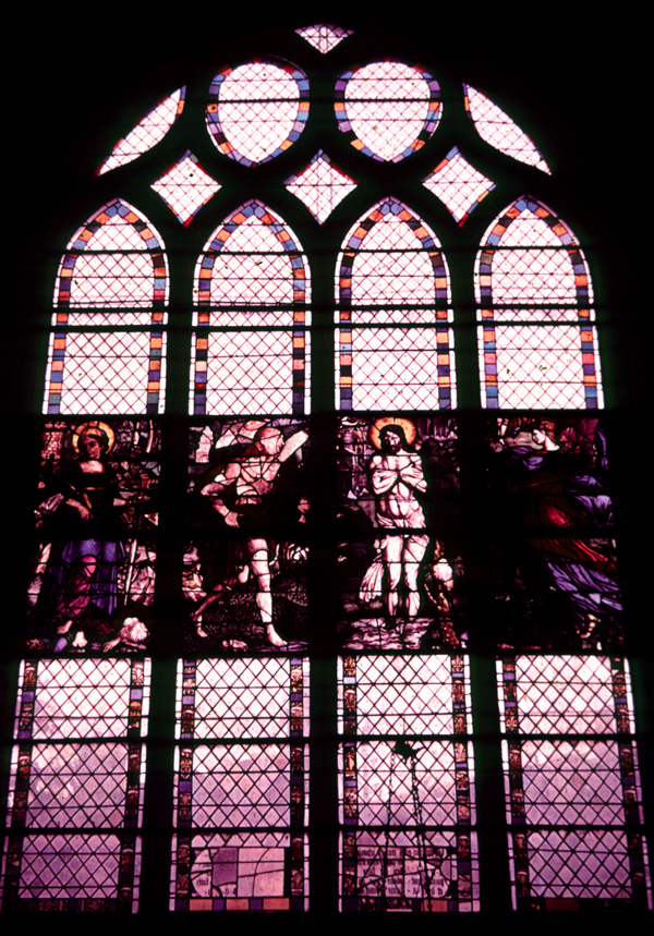 Choir, south wall