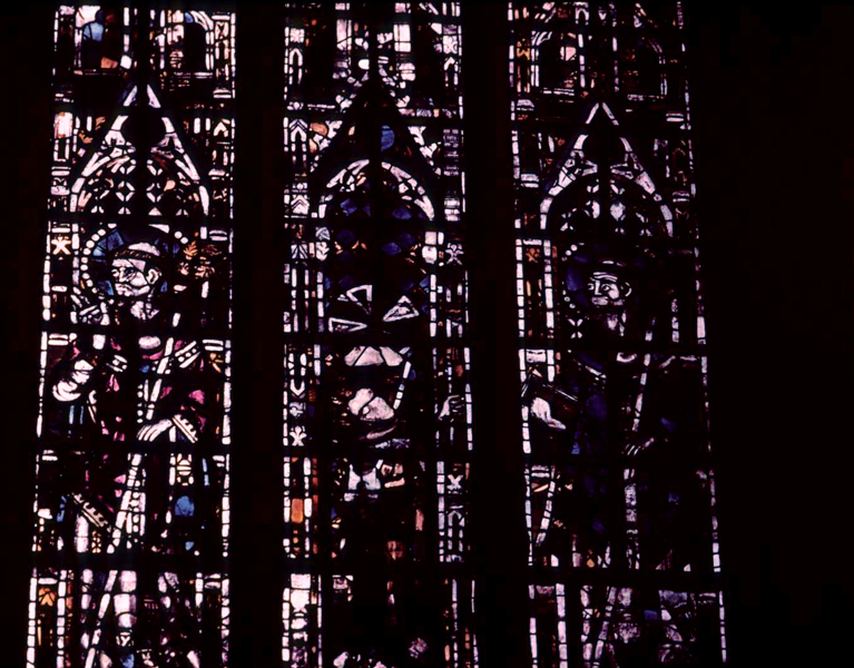 Choir, south wall, clerestory, detail