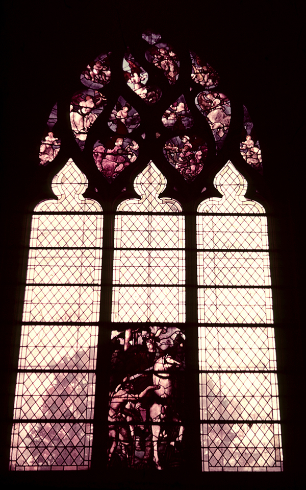 Choir, south wall