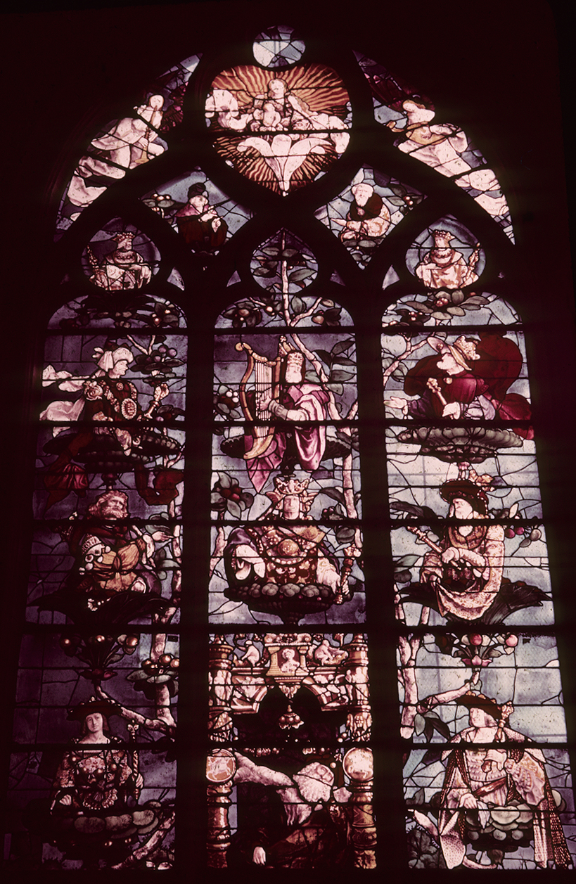 Choir, east wall, detail