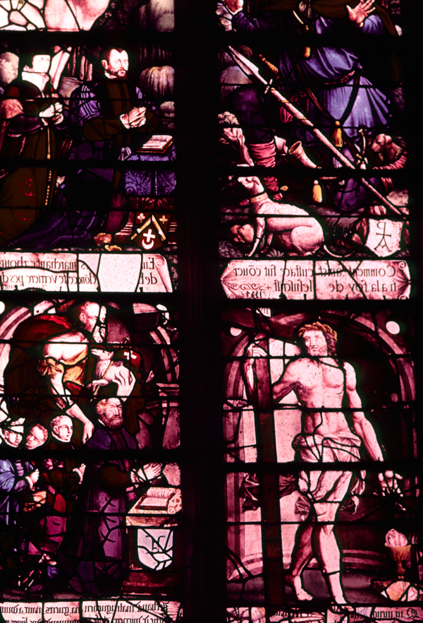 Choir, south wall, detail