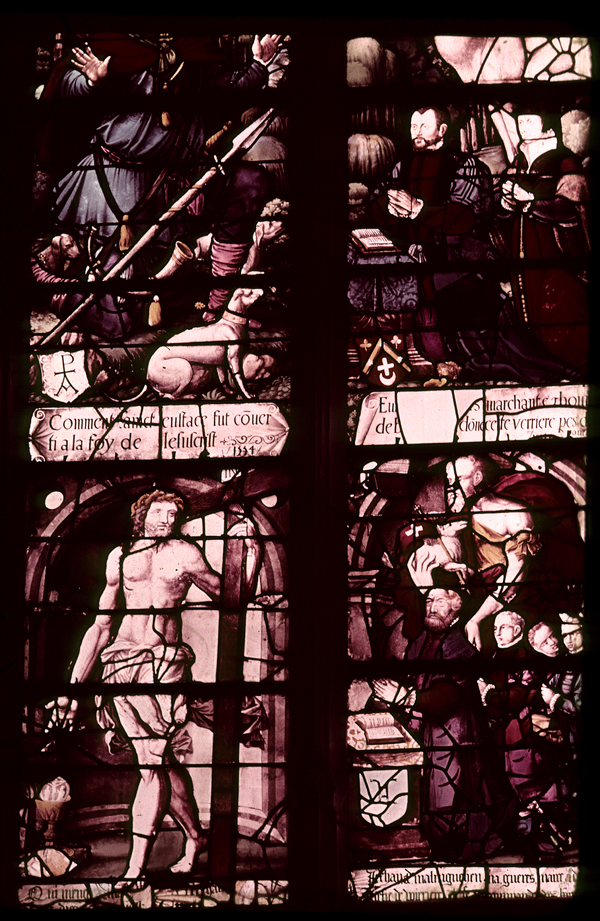 Choir, south wall, detail