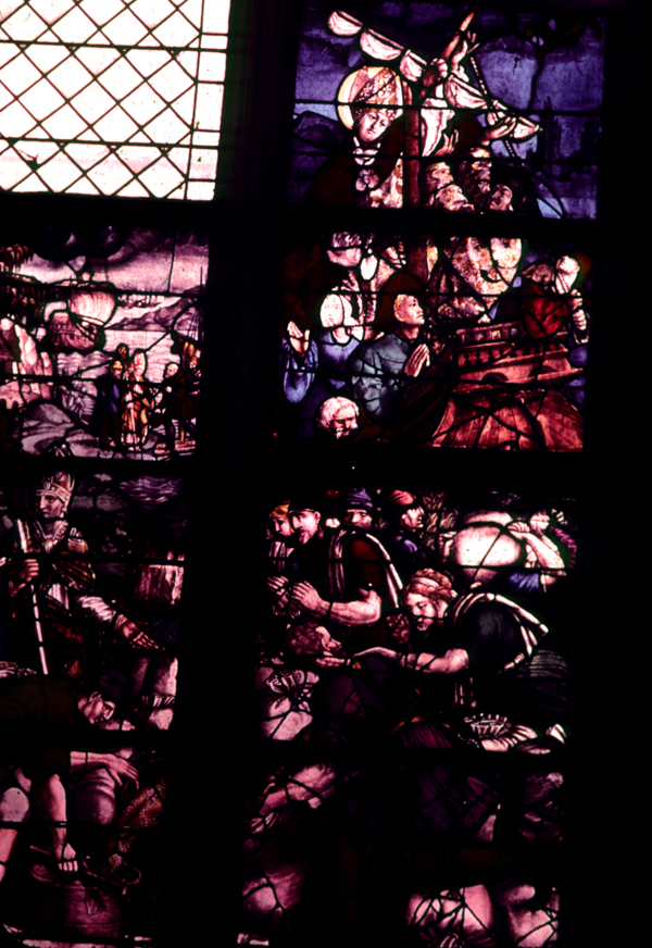 Choir, southeast wall, detail