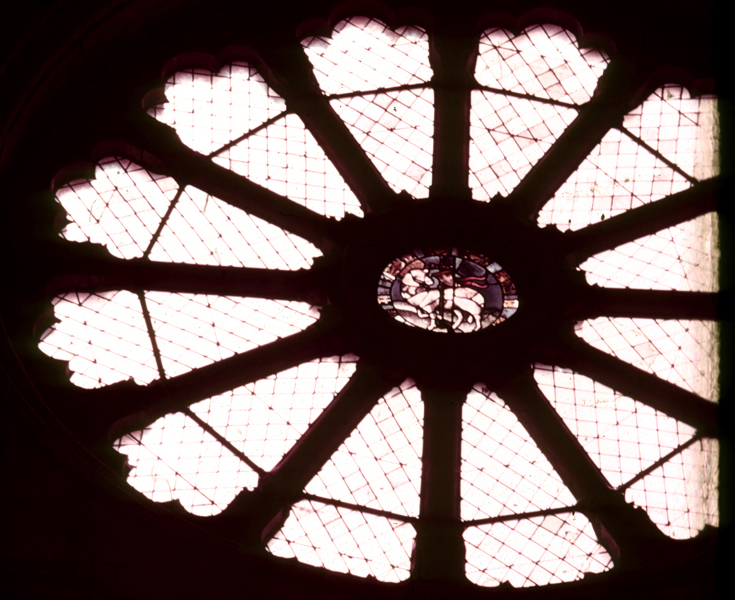 Transept, north, rose
