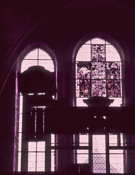 Nave, west end, rose