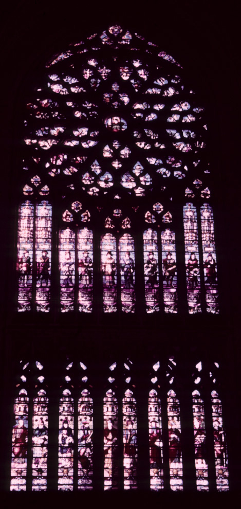 Transept, south, rose