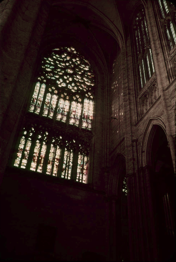 Transept, south, rose