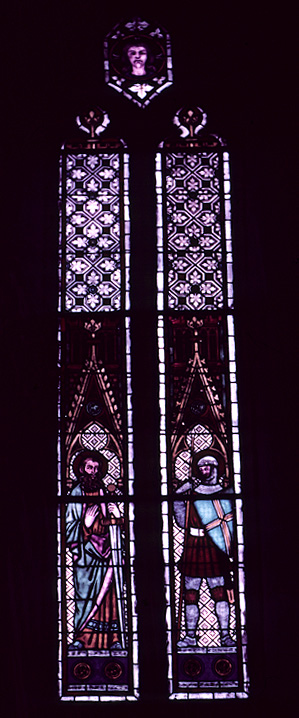 window east, apse north