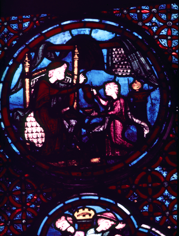 Apse, outer ambulatory, window 25, section 5