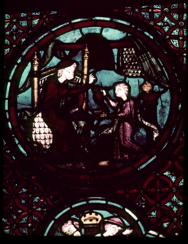 Apse, outer ambulatory, window 25, section 5