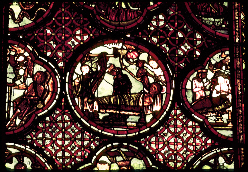 Apse, outer ambulatory, window 25, section 7