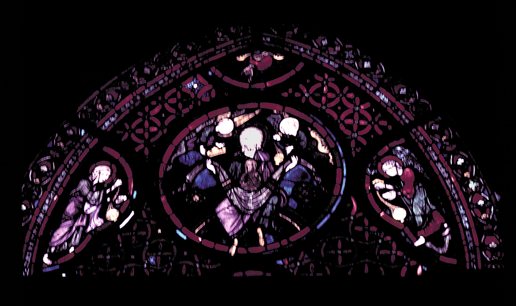 Apse, outer ambulatory, window 25, section 9
