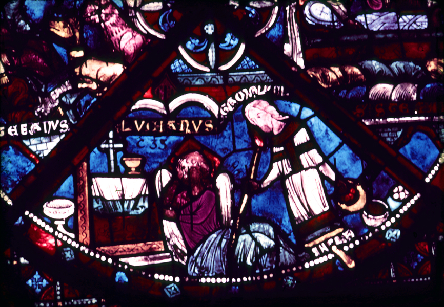 Apse, outer ambulatory, window 21, section 1