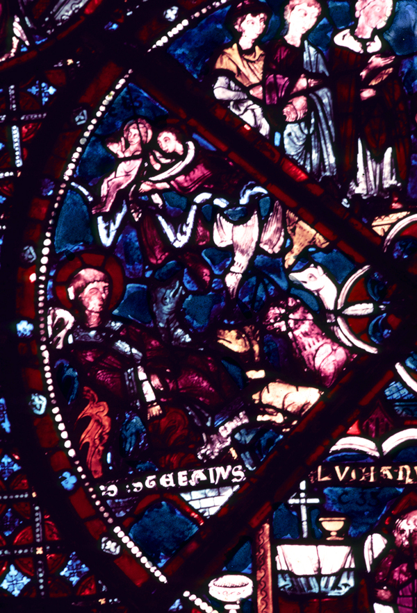 Apse, outer ambulatory window 21, section 4