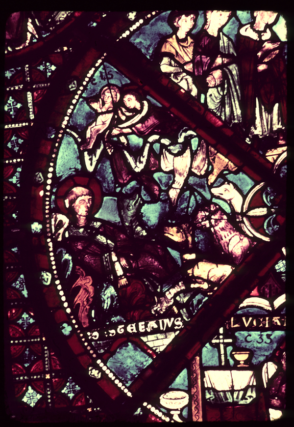 Apse, outer ambulatory, window 21, section 4