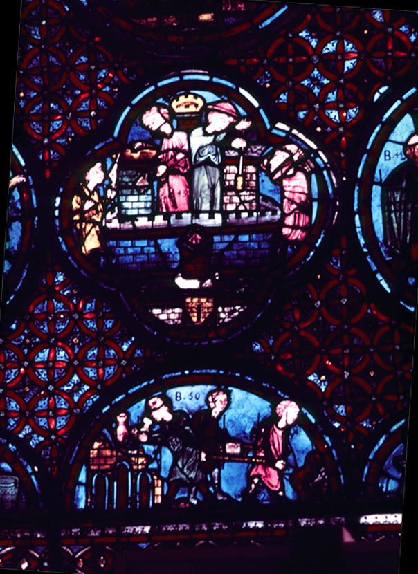 Apse, outer ambulatory, window 25, section 3-4