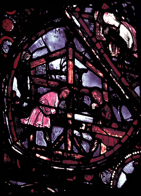 Apse, outer ambulatory, window 1, section 1