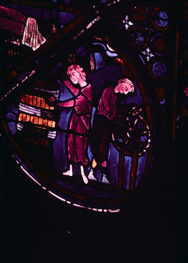 Apse, outer ambulatory, window 1, section 2