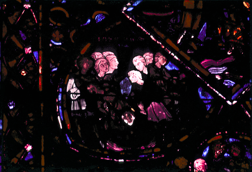 Apse, outer ambulatory, window 1, section 9