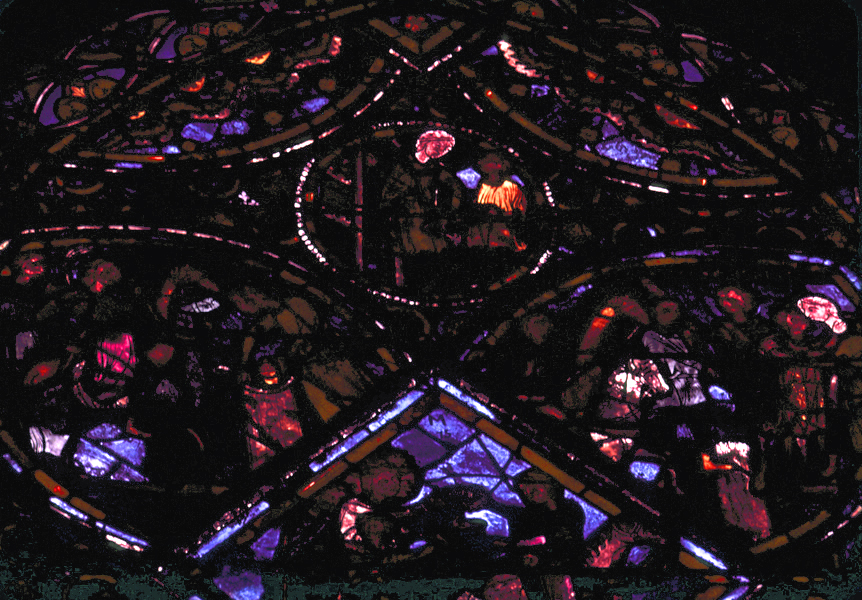 Apse, outer ambulatory, window 1, section 18-19