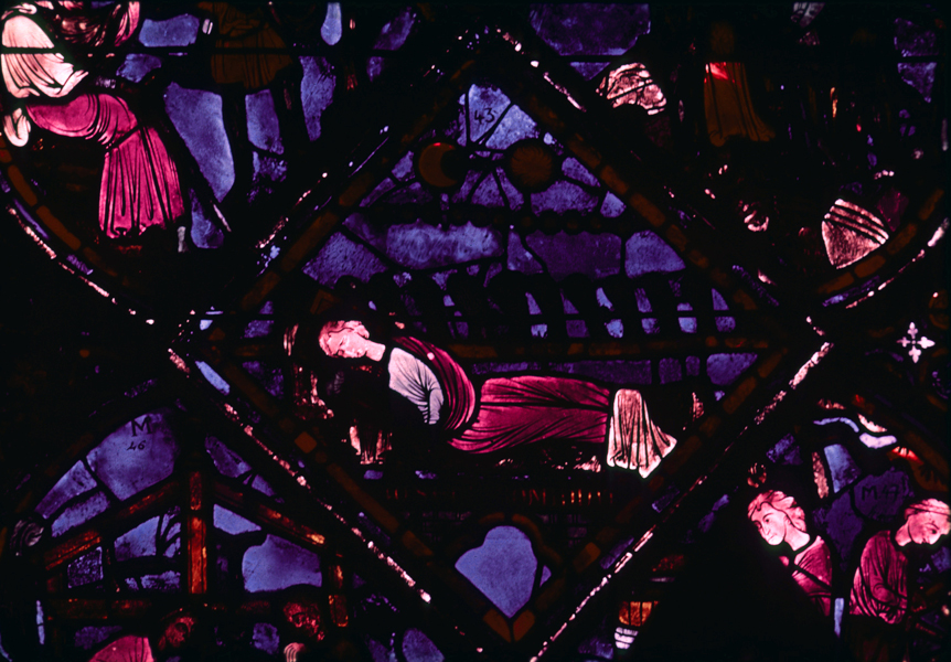 Apse, outer ambulatory, window 1, section 3